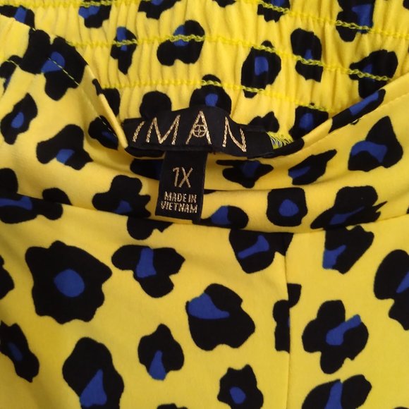 Women's Iman Animal Print Pants - Picture 2 of 5